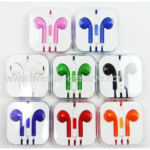 Iphone5 5g 4s Headset Colorful Remote And Mic Volume Control Headphone Earphones